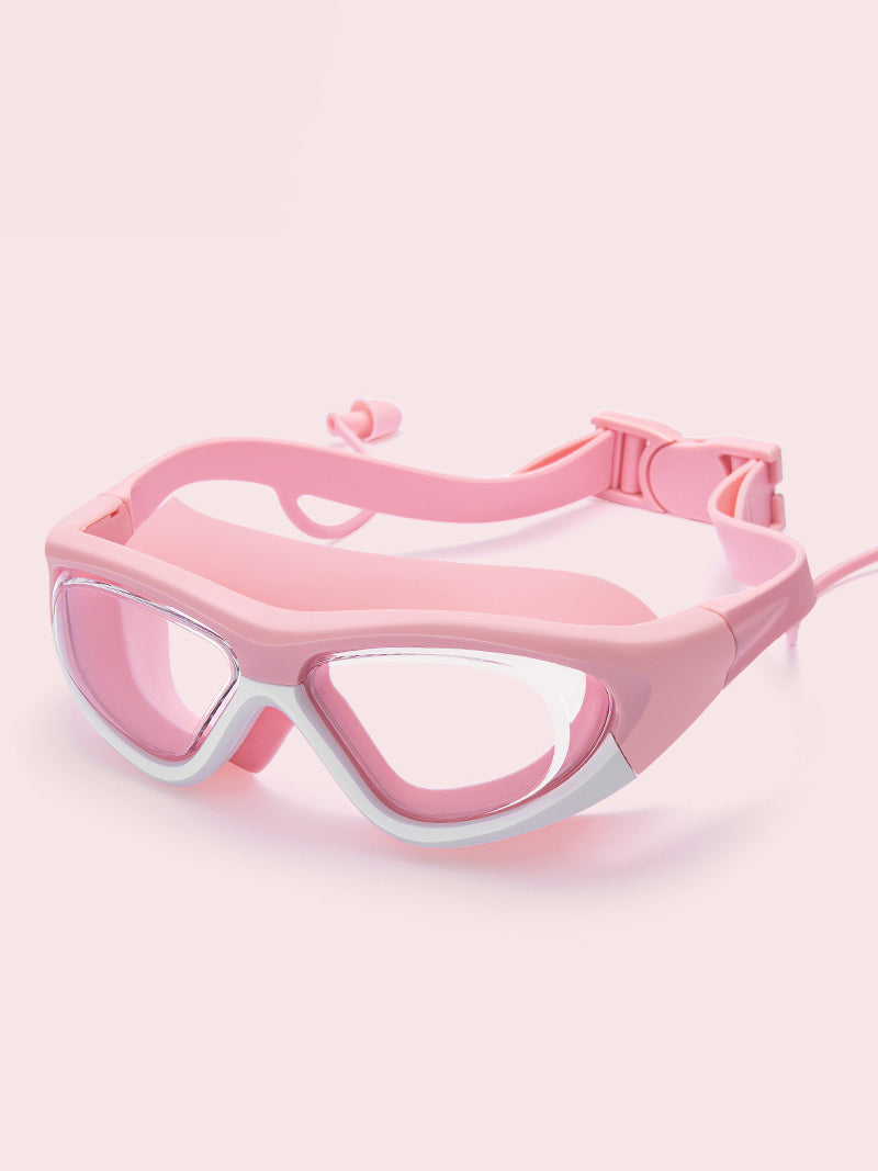 Swimming goggles with ear plugs for kids Children 3-12 Years