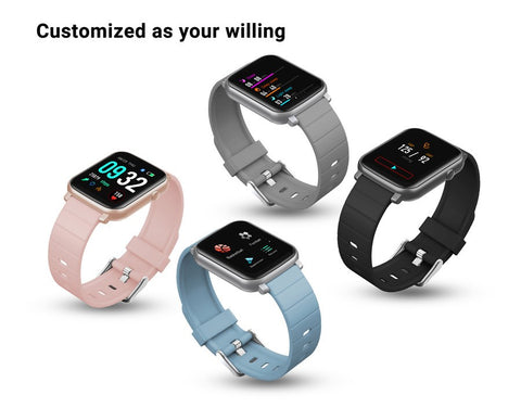 1.3" Smart Watch Fitness Tracker IP68 Waterproof Heart Rate Blood Pressure Men