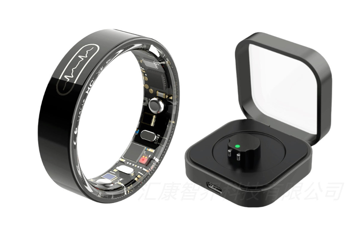 Smart Ring ECG HR BP SpO2 Monitor Sleep Fitness Tracker Health for Android iOS