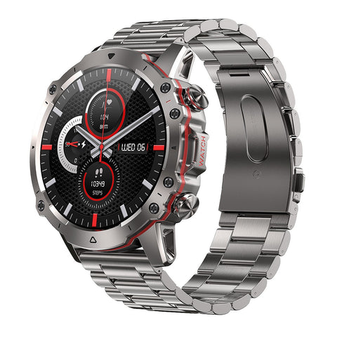 Rugged Military Smart Watch Men 1.43" BT Call Fitness Tracker Blood Pressure