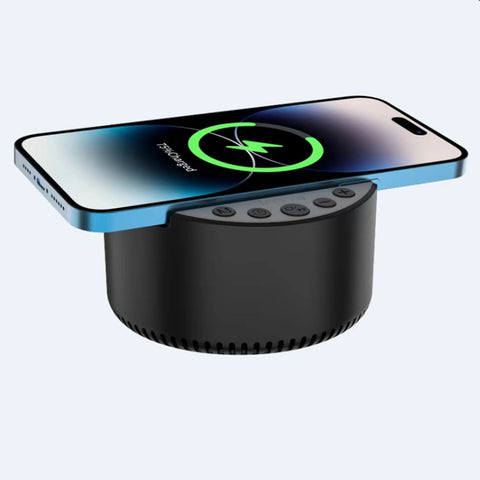 3 in 1 Wireless Charger Bluetooth Speaker White Noise Sleep Sound Machine 15W