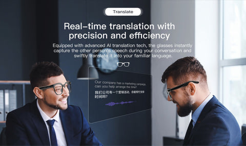 Smart AI Glasses 8MP HD Camera Video Record Bluetooth 5.4 ChatGPT Audio Headset