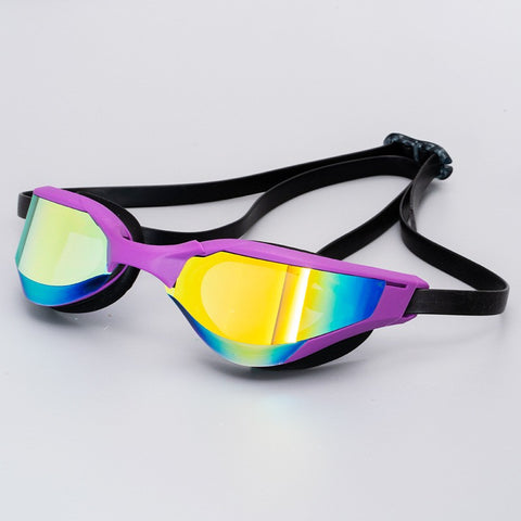 Professional Racing Swim Goggles Mirrored Anti-Fog No Leak Swim Eyewear Adult