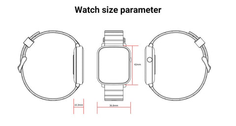 1.3" Smart Watch Fitness Tracker IP68 Waterproof Heart Rate Blood Pressure Men