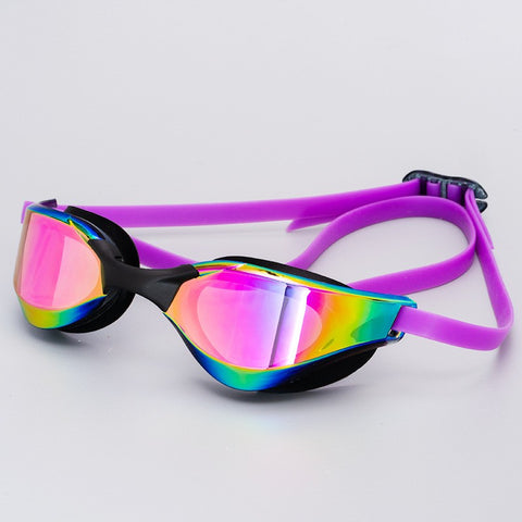 Professional Racing Swim Goggles Mirrored Anti-Fog No Leak Swim Eyewear Adult