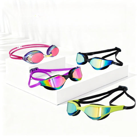 Professional Racing Swim Goggles Mirrored Anti-Fog No Leak Swim Eyewear Adult