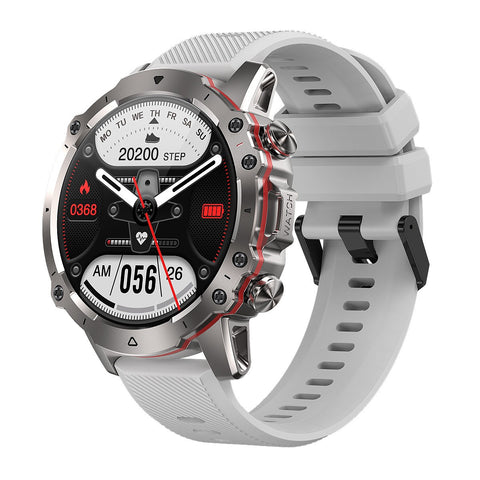 Rugged Military Smart Watch Men 1.43" BT Call Fitness Tracker Blood Pressure