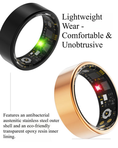 New Smart Ring Fitness Tracker Heart Rate SpO2 Sleep Monitor for iOS Android