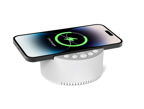 3 in 1 Wireless Charger Bluetooth Speaker White Noise Sleep Sound Machine 15W