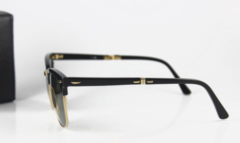 Folding Square Sunglasses Glass Lens