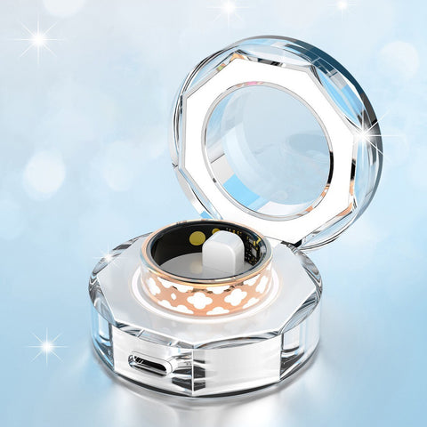 Smart Ring Fitness Tracker for Women Heart Rate Sleep SpO2  IP68 Enamel Finish