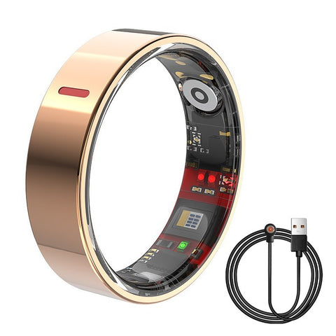 Smart Ring Blood Glucose Uric Acid Lipids HRV Sleep Fitnes Tracker for Women Men