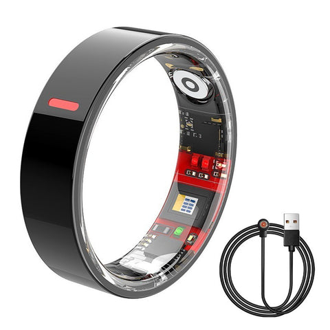 Smart Ring Blood Glucose Uric Acid Lipids HRV Sleep Fitnes Tracker for Women Men