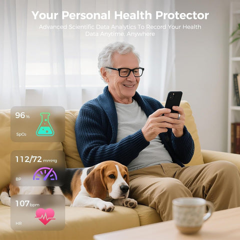 New Smart Ring Fitness Tracker Heart Rate SpO2 Sleep Monitor for iOS Android