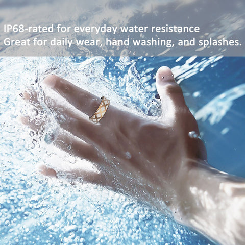 Smart Ring Fitness Tracker for Women Heart Rate Sleep SpO2  IP68 Enamel Finish