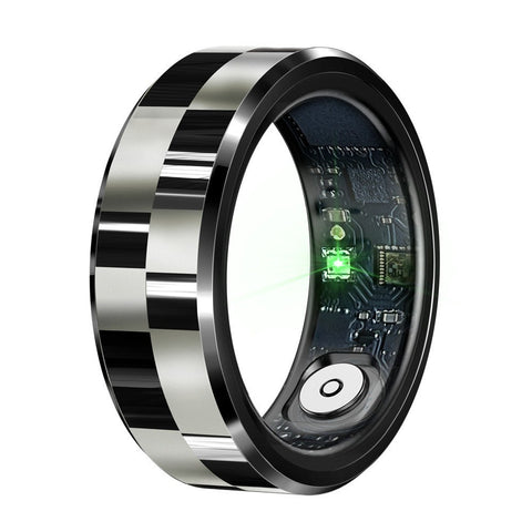 Fitness Smart Ring for Men Sleep Tracker Heart Rate SpO2 5ATM with Charging Case