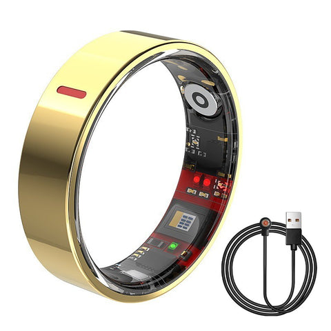 Smart Ring Blood Glucose Uric Acid Lipids HRV Sleep Fitnes Tracker for Women Men
