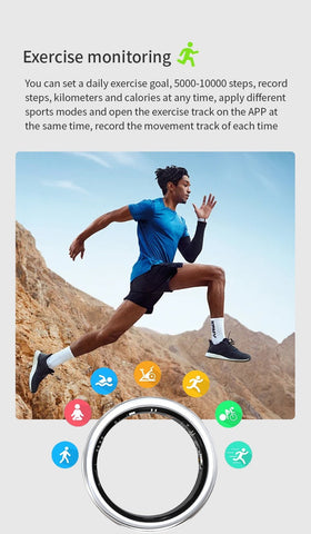 Smart Ring for Women Health Tracker Heart Rate Sleep Monitor Menstrual Cycle