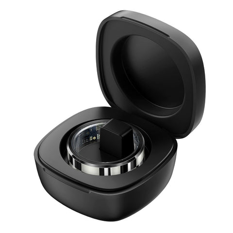 Fitness Smart Ring for Men Sleep Tracker Heart Rate SpO2 5ATM with Charging Case