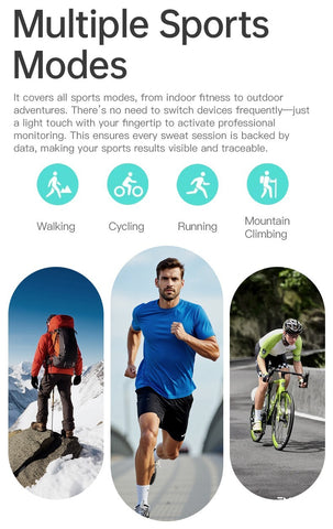 Smart Health Ring Heart Rate Sleep Monitor Blood Oxygen IP68 Fitness Tracker