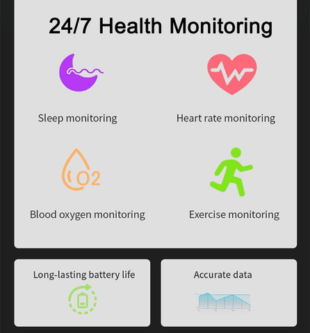 Smart Ring for Women Health Tracker Sleep Heart Rate Blood Oxygen Fitness IP68