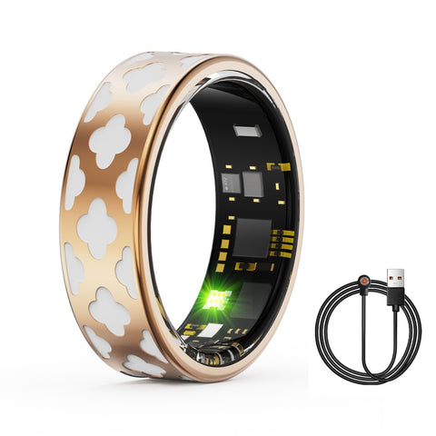 Smart Ring Fitness Tracker for Women Heart Rate Sleep SpO2  IP68 Enamel Finish