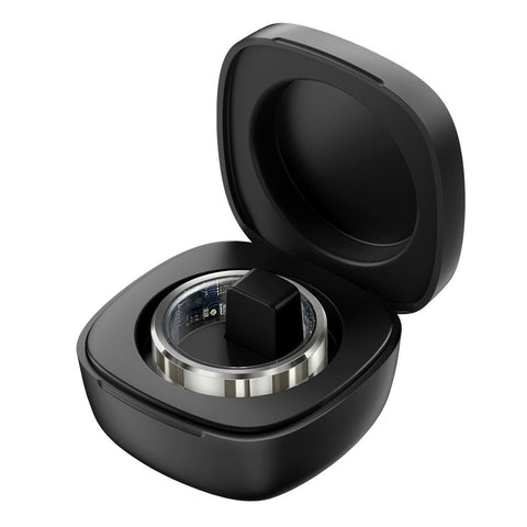 Fitness Smart Ring for Men Sleep Tracker Heart Rate SpO2 5ATM with Charging Case