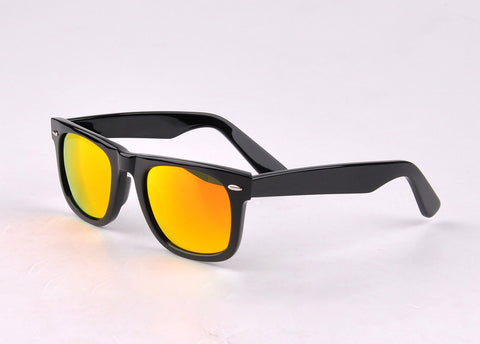 Classic Square Sunglasses Glass Lens