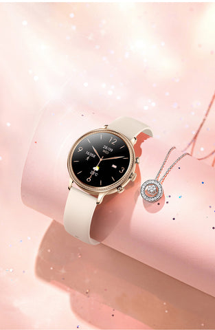 Elegant Women's Smart Watch with Bluetooth Calling - Heart Rate, SpO2 & Sleep Monitor
