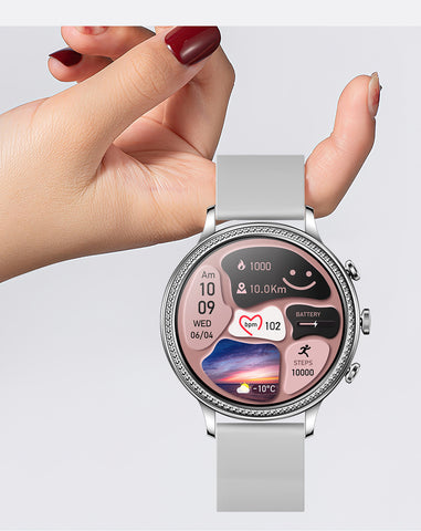 Elegant Women's Smart Watch with Bluetooth Calling - Heart Rate, SpO2 & Sleep Monitor