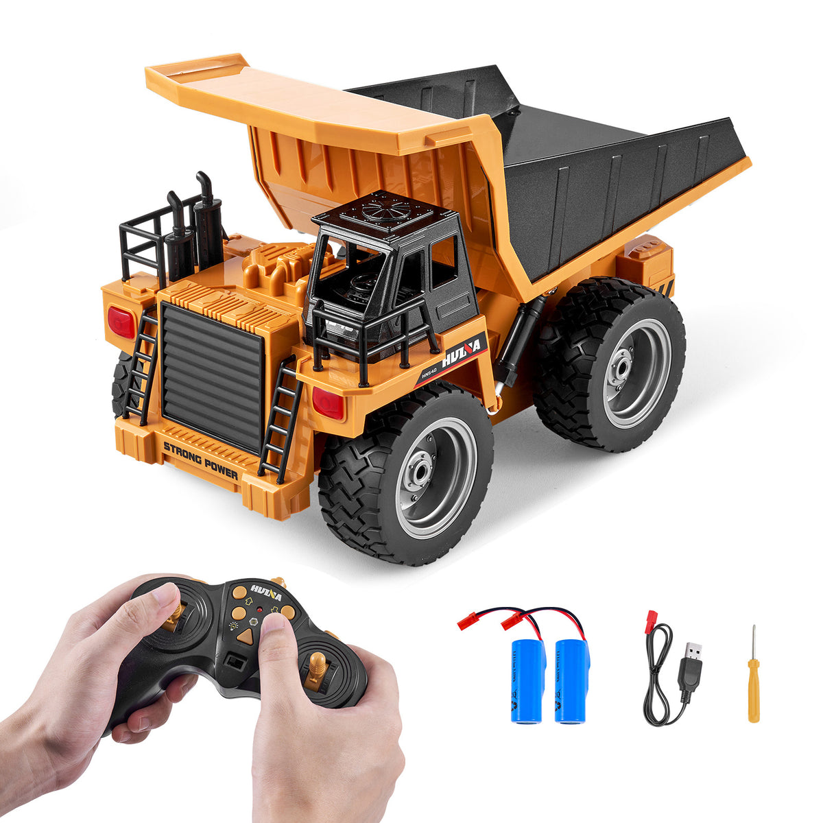 RC Remote Control Dump Truck Toy Construction Vehicle Toy 9CH 1:18 Scale